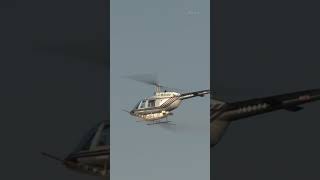 Helicopter Bell 206B spraying flight/ヘリコプター散布 JA9474