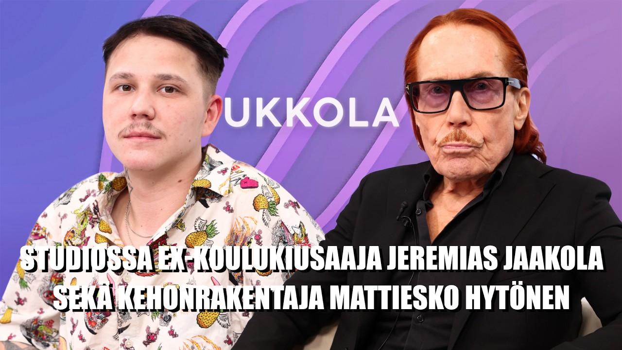 UKKOLA: Vieraana koulukiusaaja Jeremias Jaakola sekä kehonrakentaja Mattiesko Hytönen