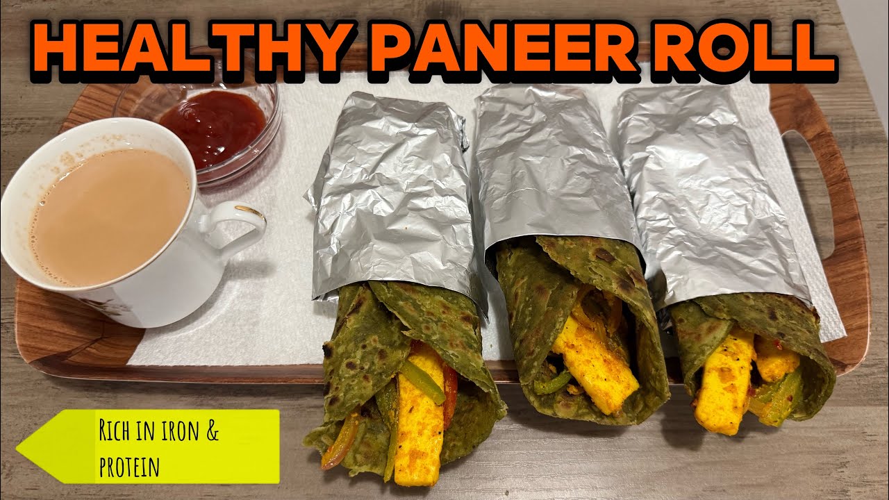 High Protein Paneer Roll | Gym Diet Recipe | No Oil Paneer Wrap@TheHomeKitchenTadka 