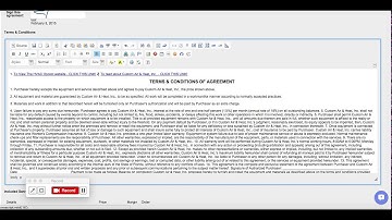Adjusting the terms and conditions in the HTML editor - How to