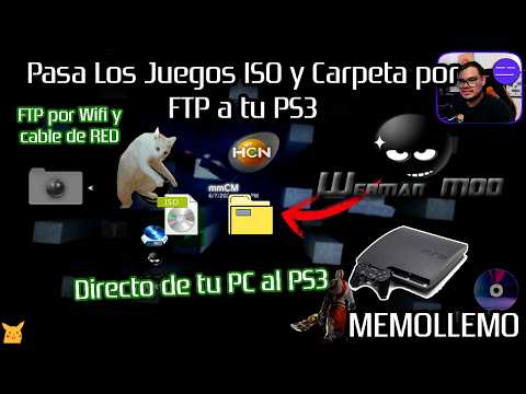 Transfer ISO and Folder Games to PS3 via FTP | Wi-Fi Connection WITHOUT Programs |