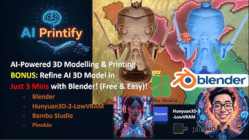🎬 AI-Powered 3D Printing - BONUS: Refine AI 3D Models in Just 3 Minutes with Blender! (Free & Easy)