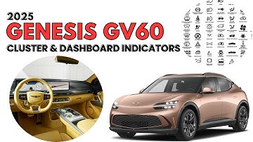 2025 Genesis GV60 Cluster Display & Dashboard Warning Lights User Guide