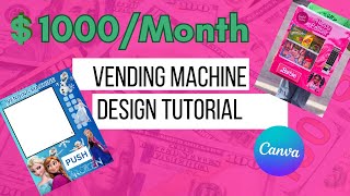 How to make Custom Vending Machine DesignsTemplatesUsing Canva for all Holidays and Celebrations