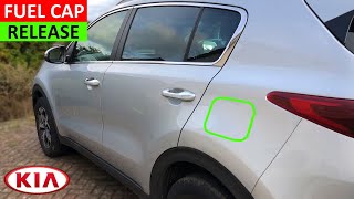 How to open Fuel Cap on Kia Sportage & use Kia Sportage Fuel Cap Holder to prevent bodywork damage