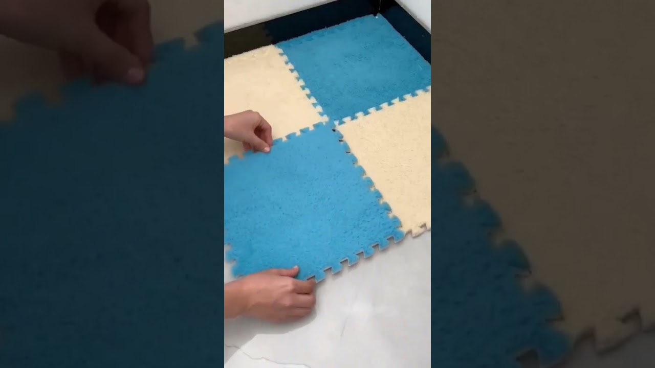 TAPETE QUEBRA-CABEÇA DE PELÚCIA. 