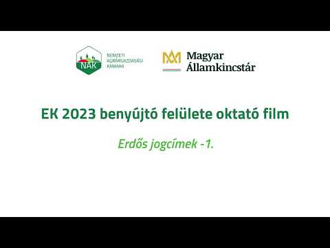 EK 2023 – 11. Erdős jogcímek 1