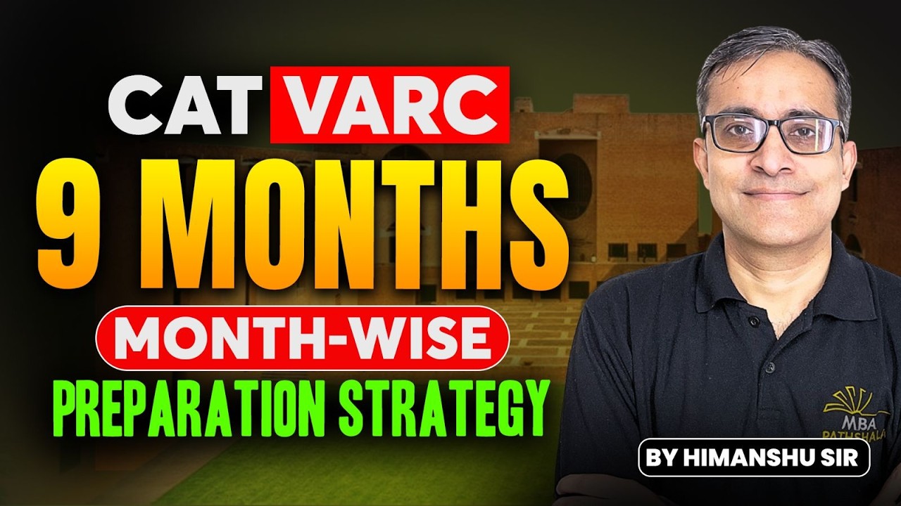 CAT 2026 | VARC Month-Wise Preparation Plan | MBA Pathshala