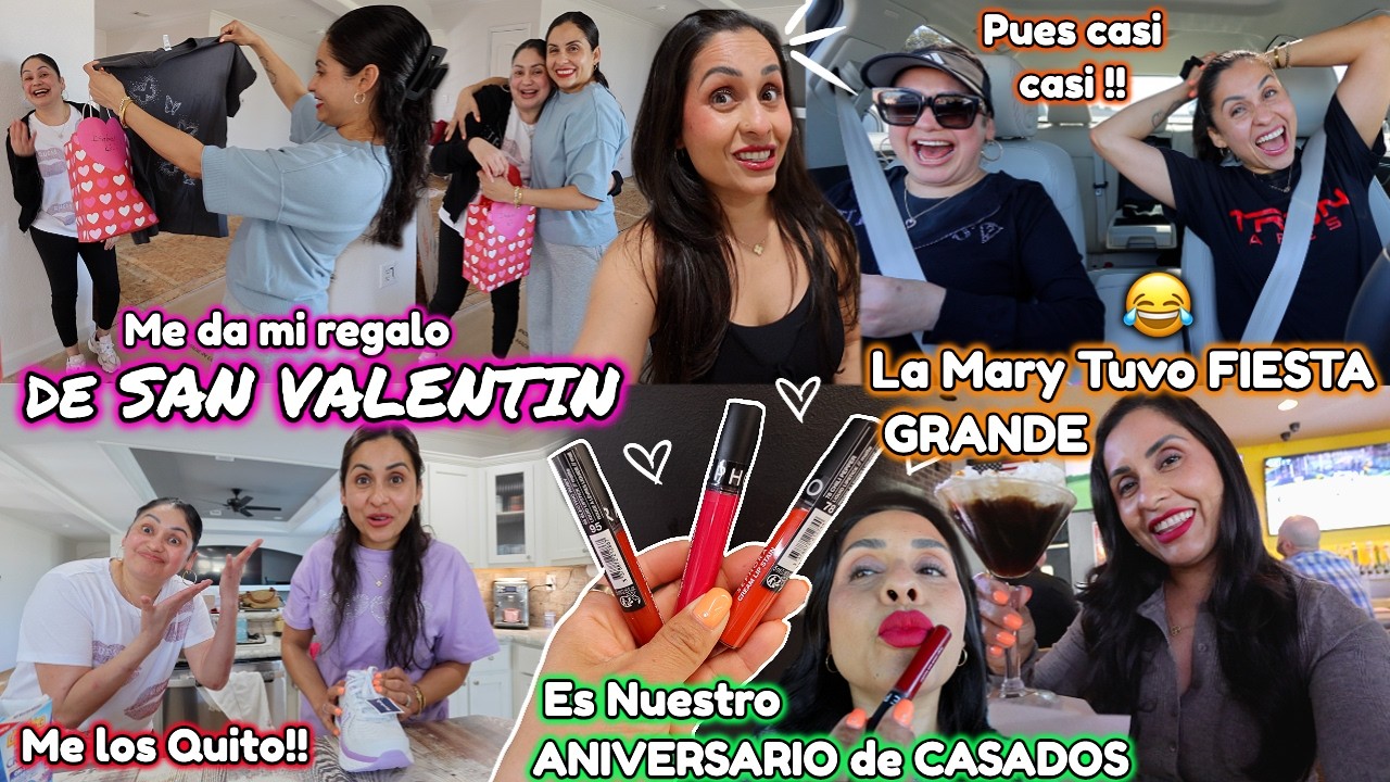 La Mary Bien DETALLISTA🥰 Me da Mi REGALO🎁 Ella si Tuvo FIESTA en GRANDE😂🎈Es Nuestro ANIVERSARIO 13😍
