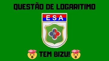 Prova ESA 2017  Questão 1 - Logaritimos