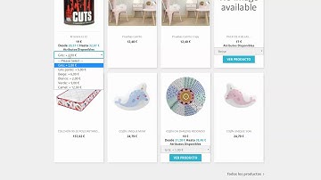 Modulo Prestashop: desplegable con combinaciones en listado de productos
