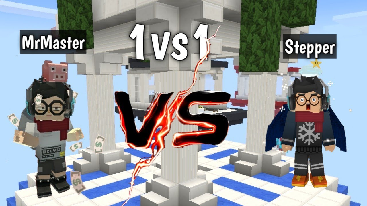 1v1 MrMaster VS @StepperBG in Bed Wars 😀🙂 [blockman go: blocky mods ...