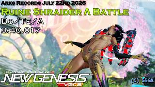 [PSo2:NGS] Drill: Ruine Shraider Λ Battle - Bo/Te/A 3:40.017