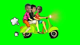 Green screen vespa.