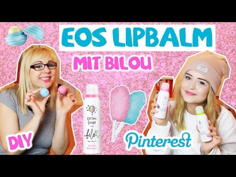 DIY BILOU EOS LIPBLAM mit BILOU im PINTEREST STYLE / Eos Bilou Lippenstift Live Test