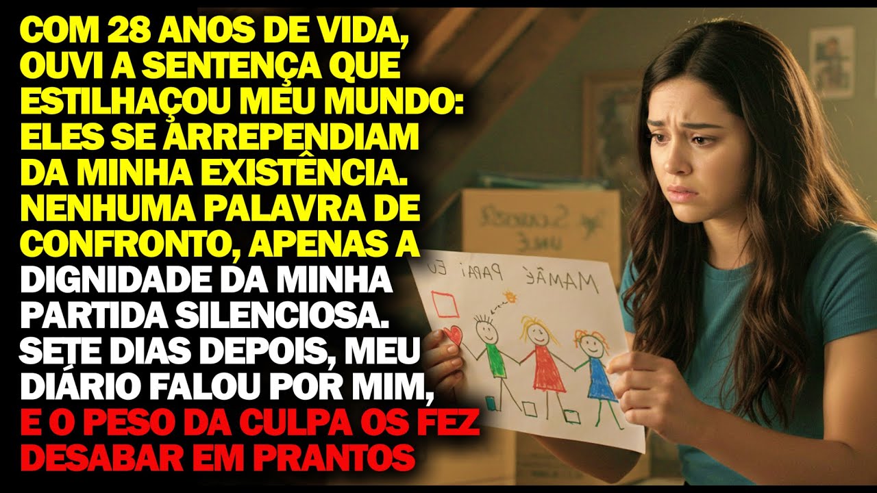 OUVI MEUS PAIS FALANDO QUE SE ARREPENDERAM DE ME TER. FIZ AS MALAS EM SILÊNCIO E DEIXEI PARA ELES...