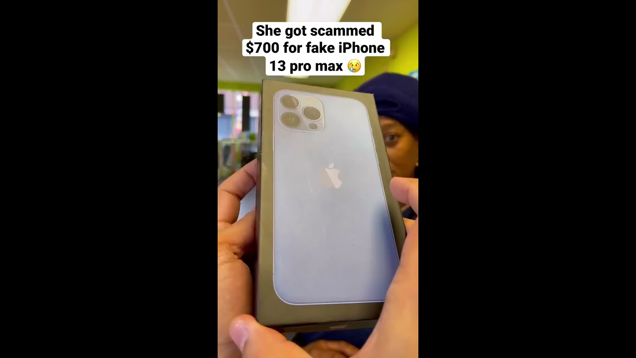 SHE PAID 700 FOR FAKE IPHONE 13 PRO MAX Shorts Fake Iphone13promax Apple Iphone Ios
