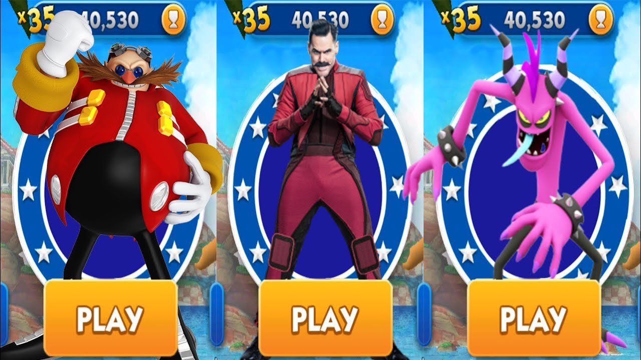 Sonic Dash - All Playble Bosses Dr. Eggman Zazz Robotnik Unlocked MOD ...
