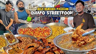 Pinakamurang "QUIAPO STREET FOOD" in MANILA! The MOST UNIQUE, FAMOUS and HIDDEN SPOTS!