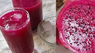 عصير فاكهة التنين( dragon fruit)كنز من الفيتامينات والمعادن