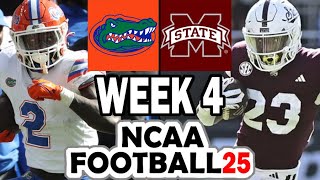 Florida at Mississippi State - Week 4 Simulation (2024 Rosters for NCAA 14)