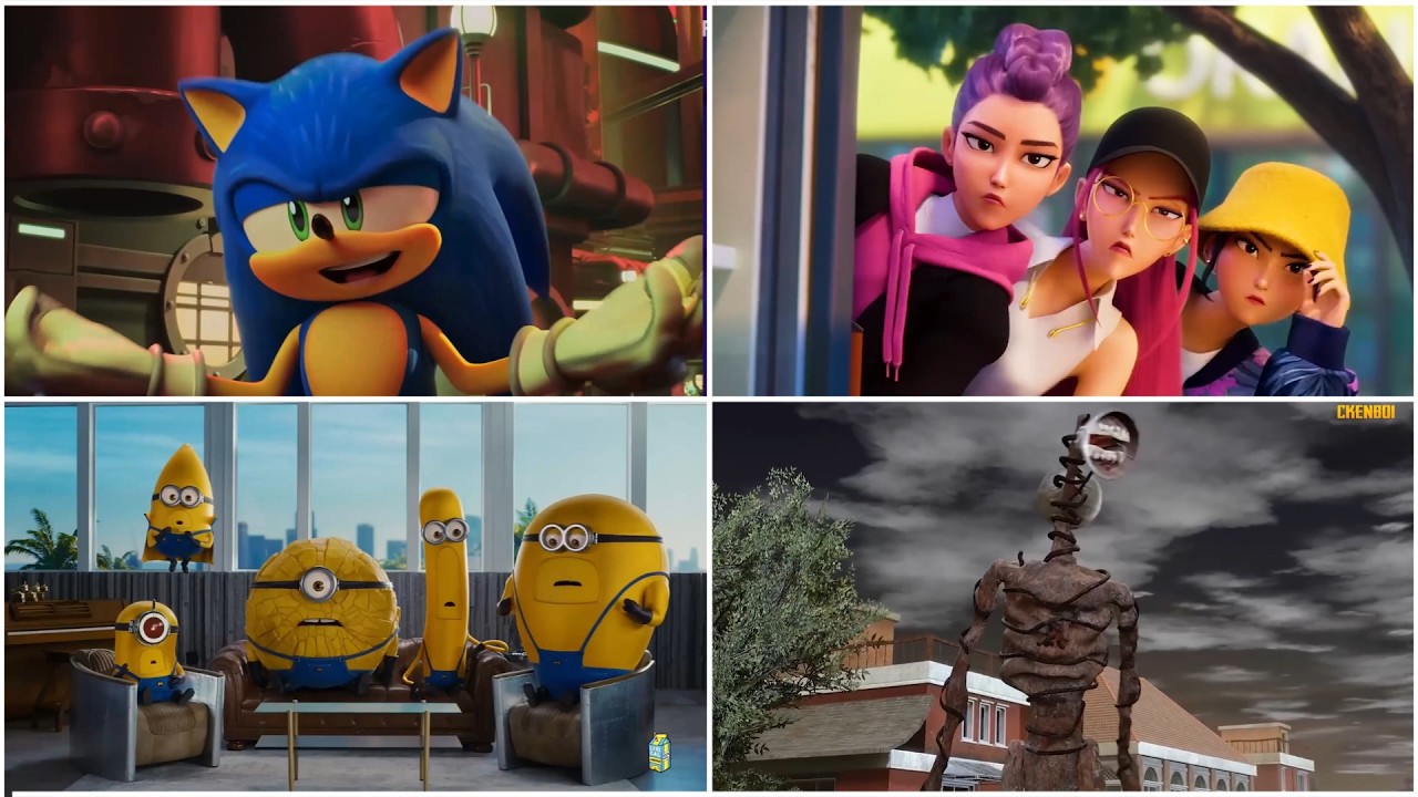 Sonic🆚K-Pop Demon Hunter🆚Minions🆚Siren Head - Tiles Hop EDM Rush