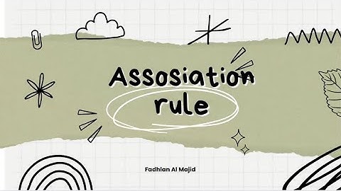 Tutorial association rule menggunakan aplikasi orange data mining