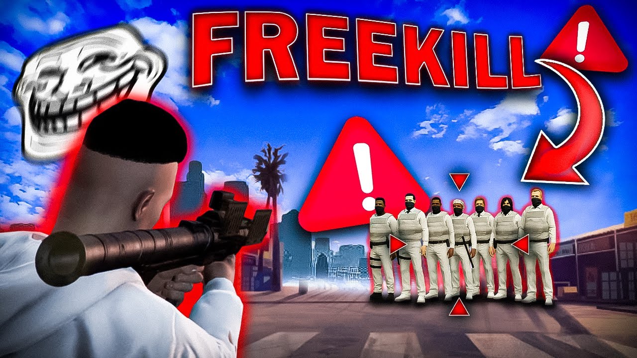 J'AI ATTAQUÉ GTA RP AU LANCE ROQUETTE - TROLL