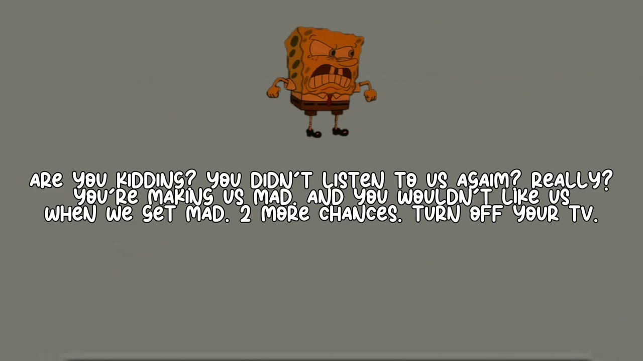 SpongeBob Anti-piracy screen but it's SpongeBob voice