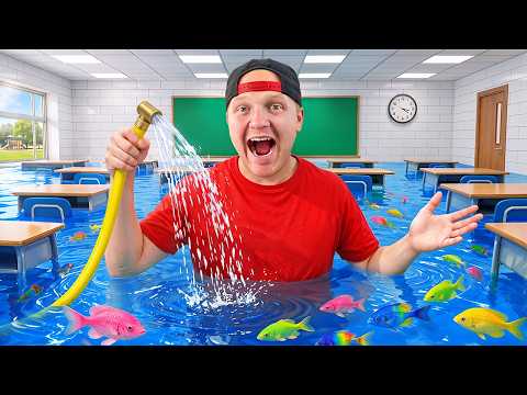 I Turned School Into A Fish Tank!
