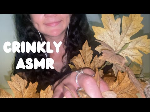 Fall ASMR | Crinkle Sounds | Fall Leaves Decor