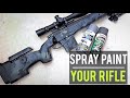 HOW to SPRAY PAINT your RIFLE