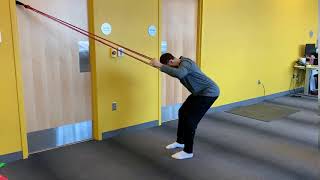 2 Band Bent Over ISO Dynamic Lat Pulldown