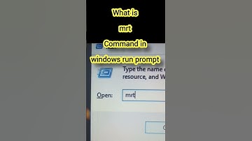 What is mrt command in windows operating systems #akadviceamit #cmd #windows