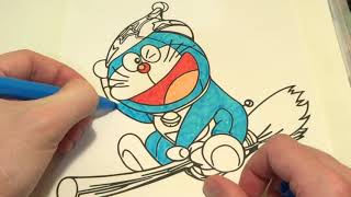 Doraemon Wizard Coloring Sheet for Toddlers