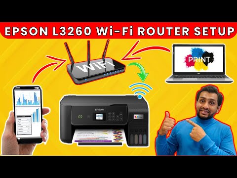 Epson L3250 Wifi Router Setup Epson L3260 Wifi Router Setup In Hindi 