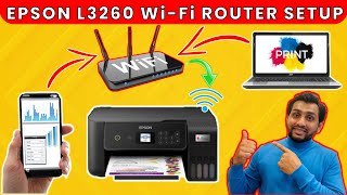 Epson L3250 Wifi Router Setup | Epson L3260 Wifi Router Setup In Hindi