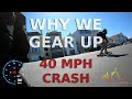 Why we gear up, 40 MPH electric unicycle crash 💥