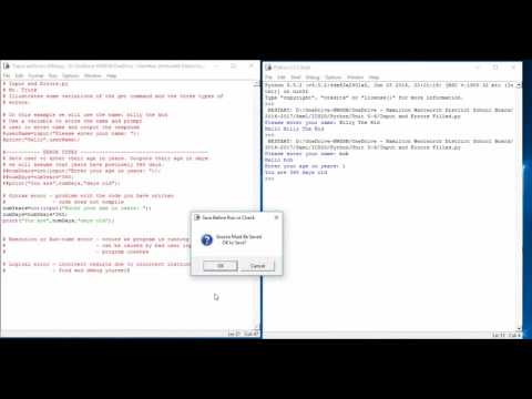 Input/Output and Errors