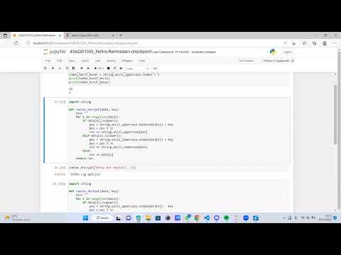 Program Kriptografi Caesar Chiper Menggunakan Python