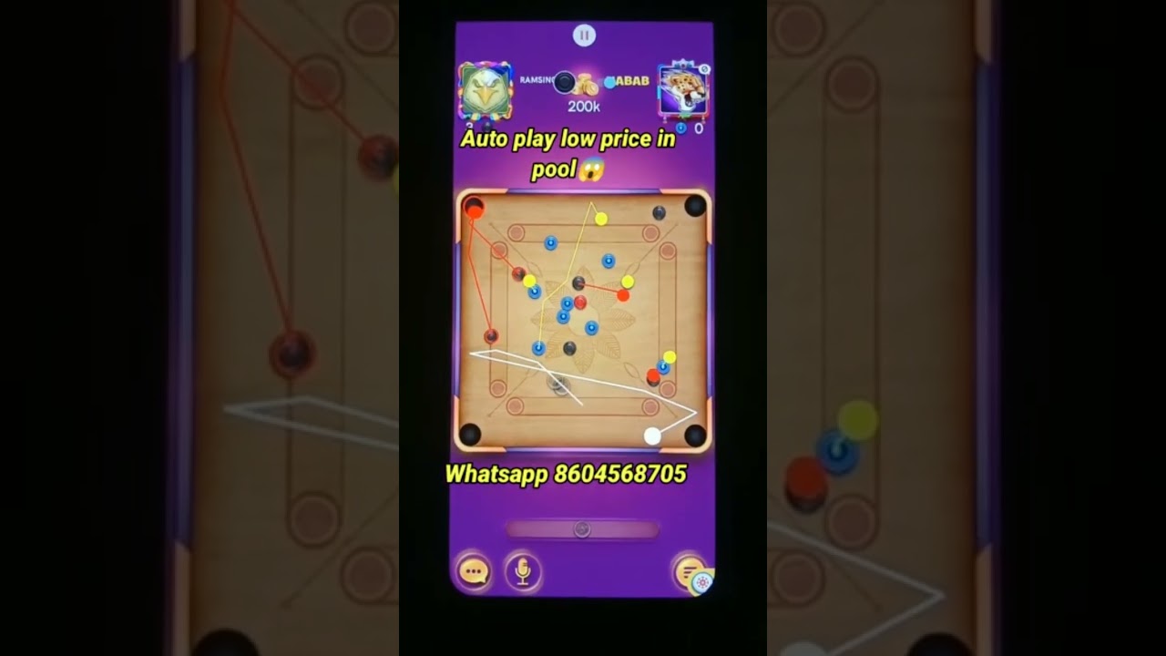 😱Auto play Hack🔥Aim carrom King 👑