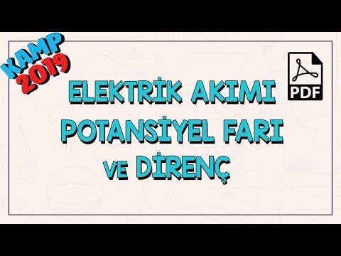 Elektrik Akımı, Potansiyel Farkı ve Direnç ( Elektrik ve Manyetizma)