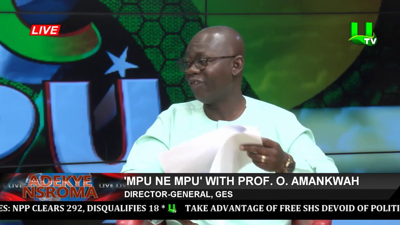 utv ghana frequency on multi tv No Cut Off Point Doesn't Mean Students Shouldn't Be Serious - GES Director