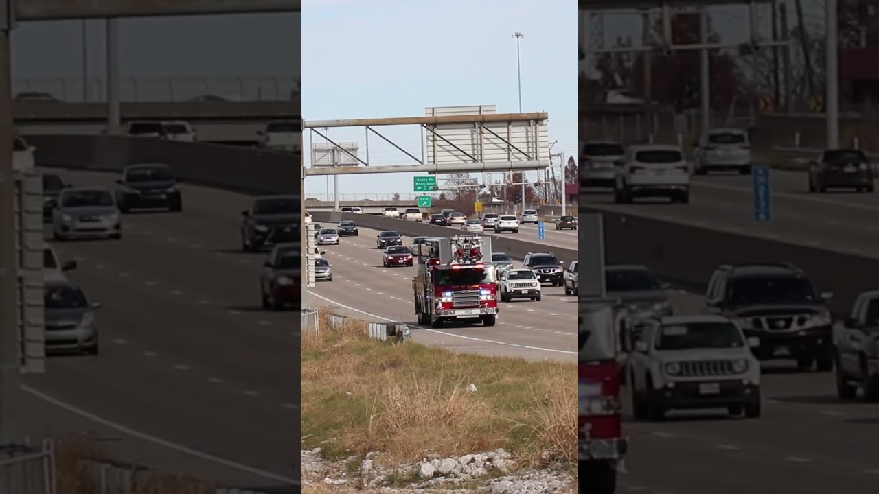 Olathe, KS FD Truck 52 Responding 11-26-17