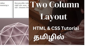 Tamil | Designing a Professional Two Column Website with Float Property | HTML CSS