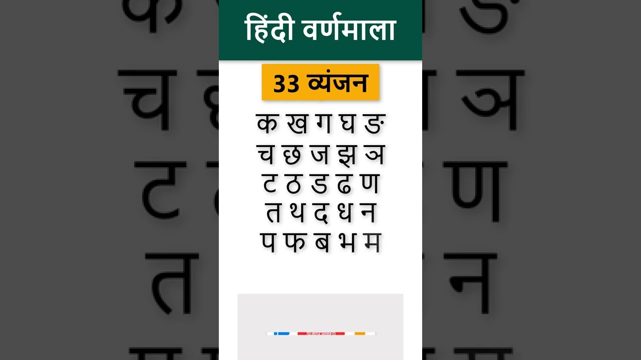हिन्दी वर्णमाला | Hindi Alphabets | 