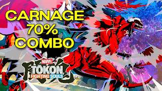 Insane 70% CARNAGE Combo 🔥 (MARVEL Tokon: Fighting Souls)