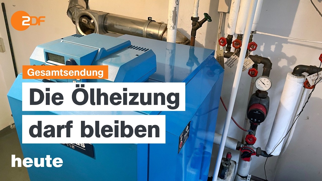 heute 19:00 Uhr vom 25.02.2026 Neues Heizungsgesetz, Merz in China, Kamikaze-Drohnen für Bundeswehr