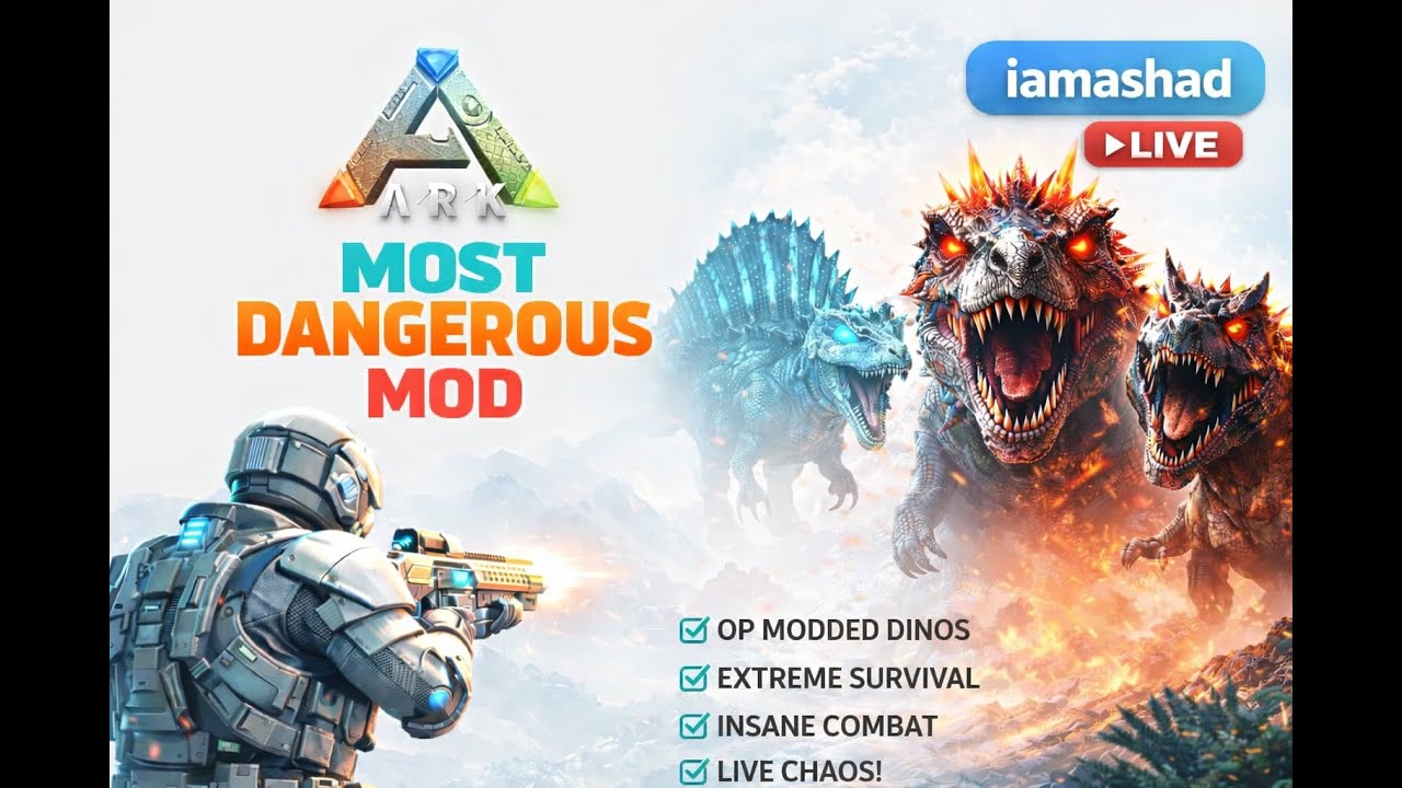 ARK Survival Evolved — Surviving the MOST DANGEROUS MOD! 🔥 (Live)