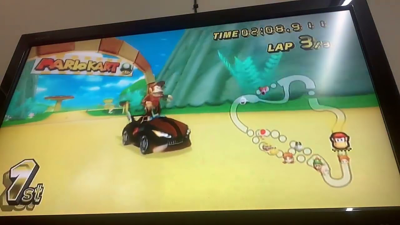 Mario Kart Wii 150CC Mushroom Cup Diddy Kong Wild Wing